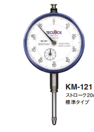 得樂TECLOCK百分表0.01mm長(zhǎng)行程指示表日本進(jìn)口KM-121